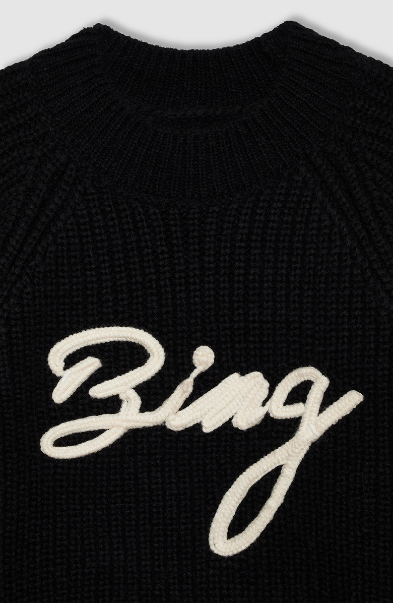 ANINE BING Kendrick Sweater, Alternate, color, Black