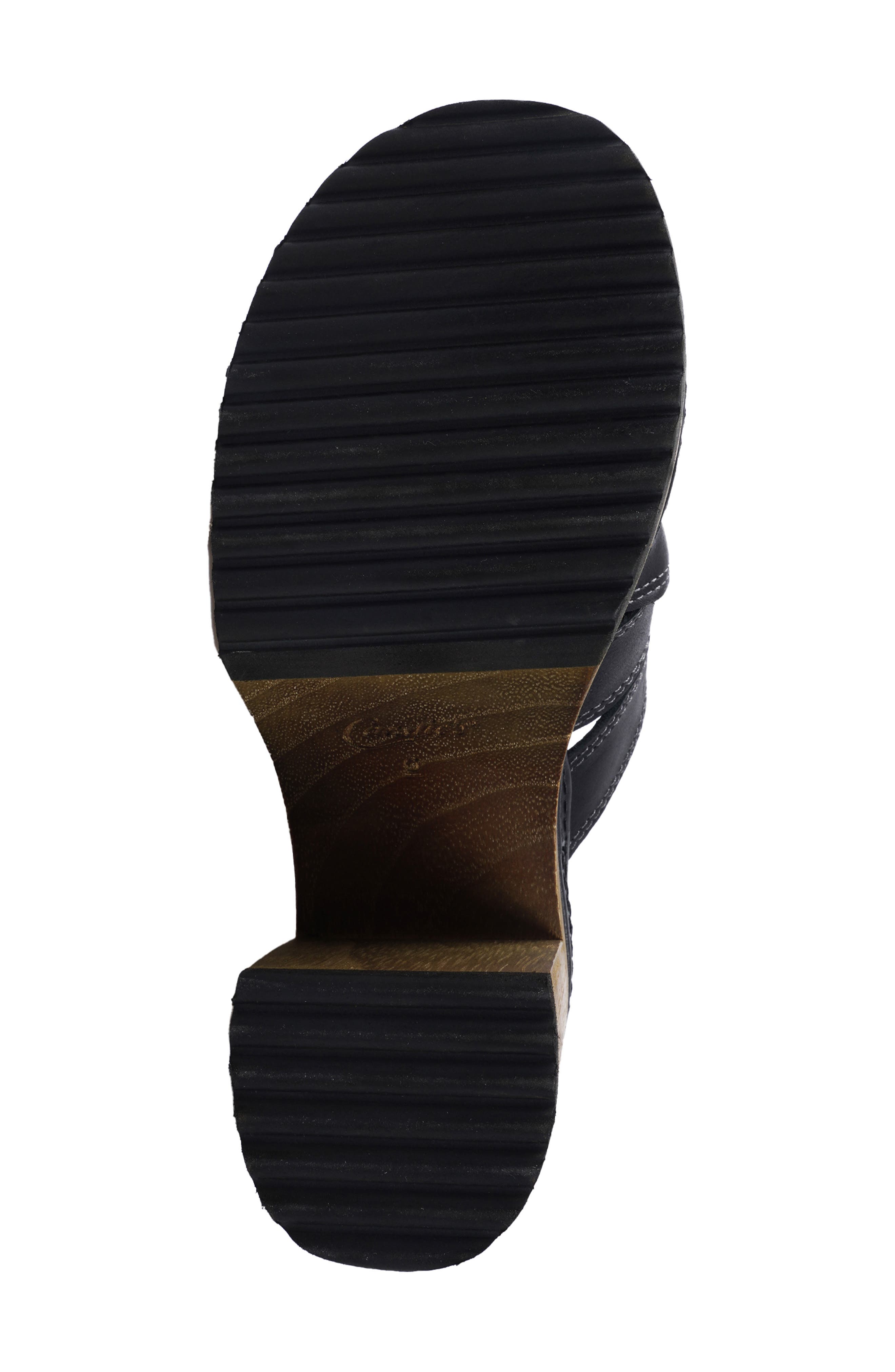 Candie
s Fiore Platform Slide Sandal, Alternate, color, Black Leather