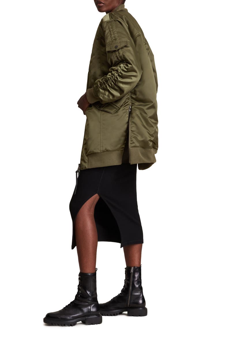 Margot Bomber Jacket, Alternate, color, KHAKI GREEN