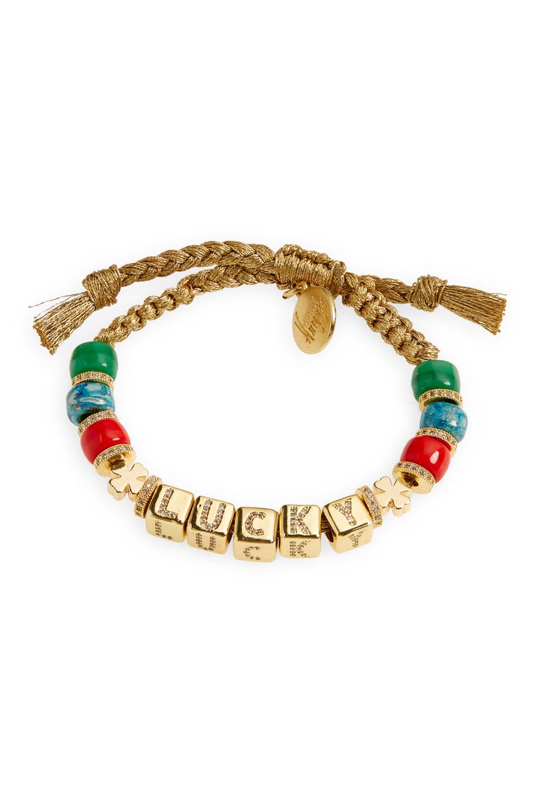 Feeling Lucky Friendship Bracelet, Main, color, GOLD