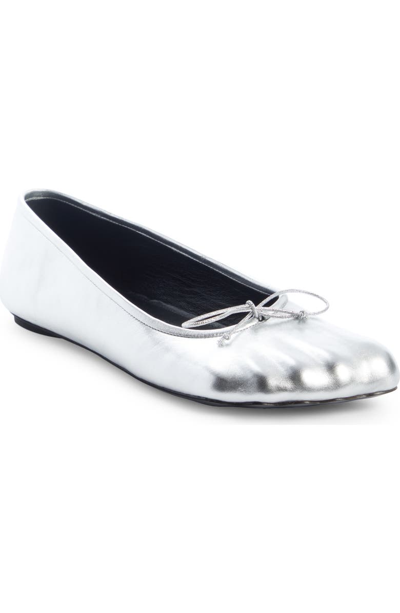 Balenciaga Fetish Metallic Ballerina Flat, Main, color,