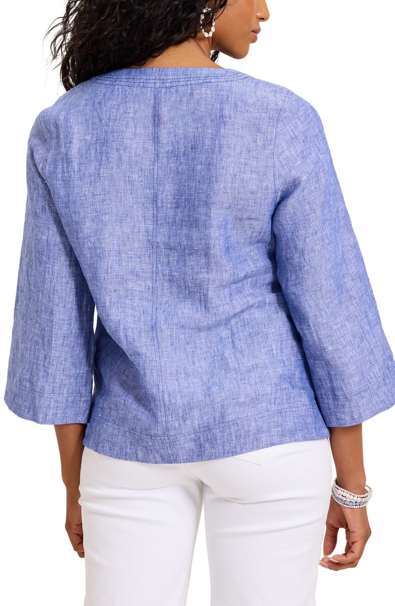 Tommy Bahama Coastalina Linen Top, Alternate, color, Bold Blue
