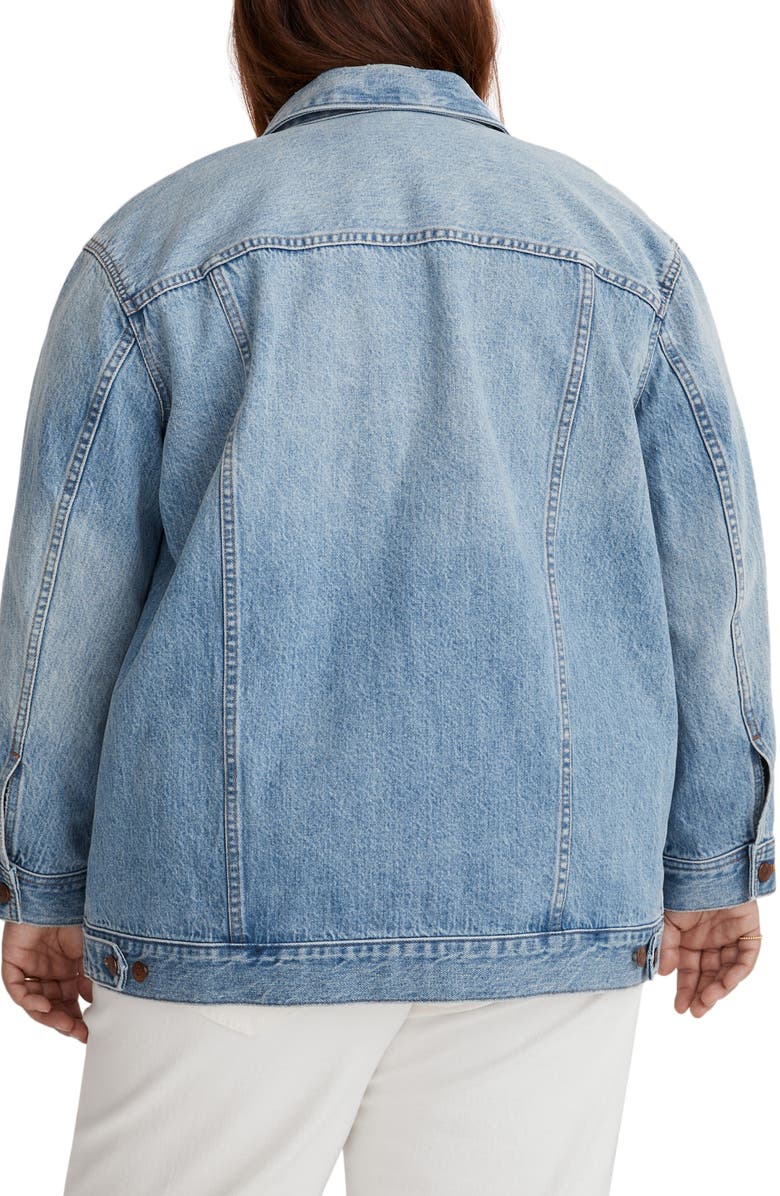 Madewell The Plus Oversize Trucker Jean Jacket, Alternate, color,