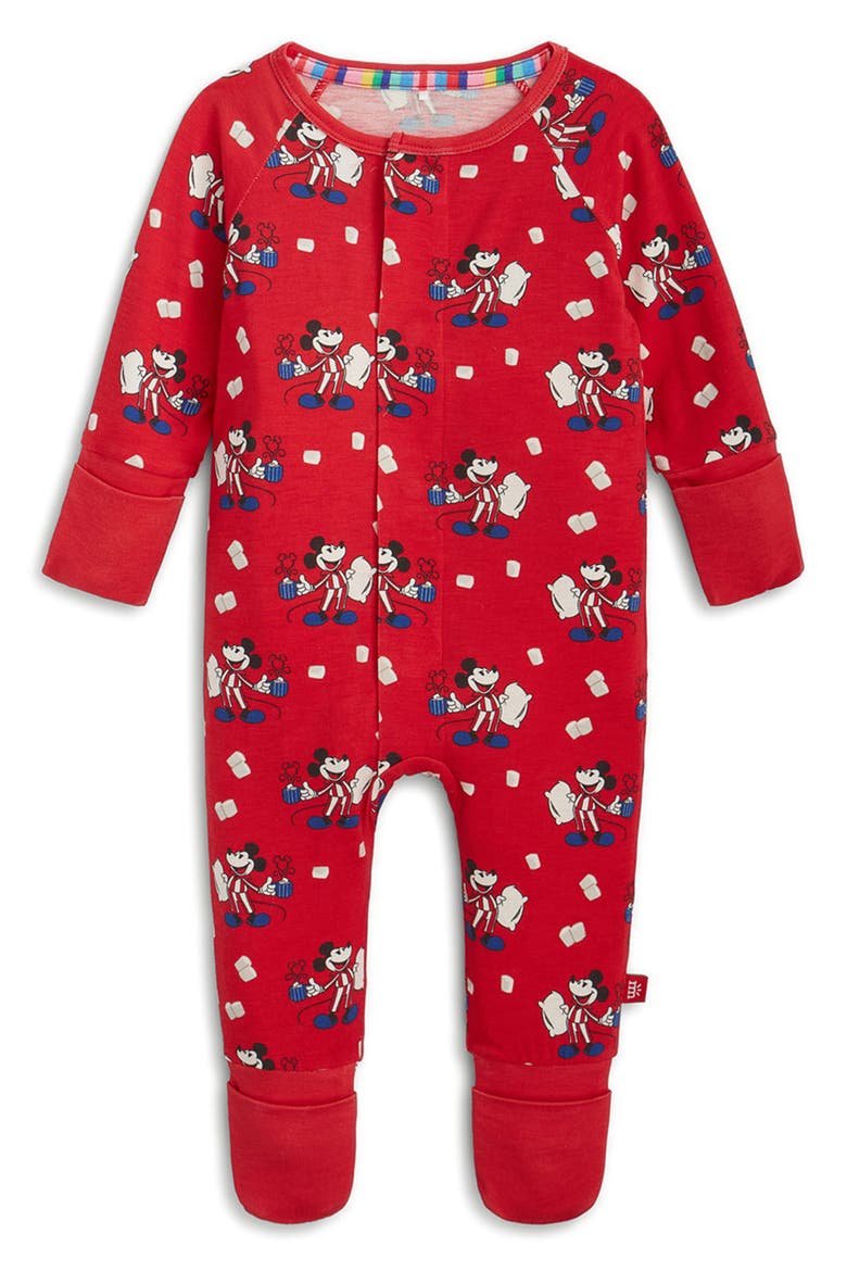 Disney® Mickey Mouse Cocoa Club RightFit™ Convertible Romper, Alternate, color, REDCO