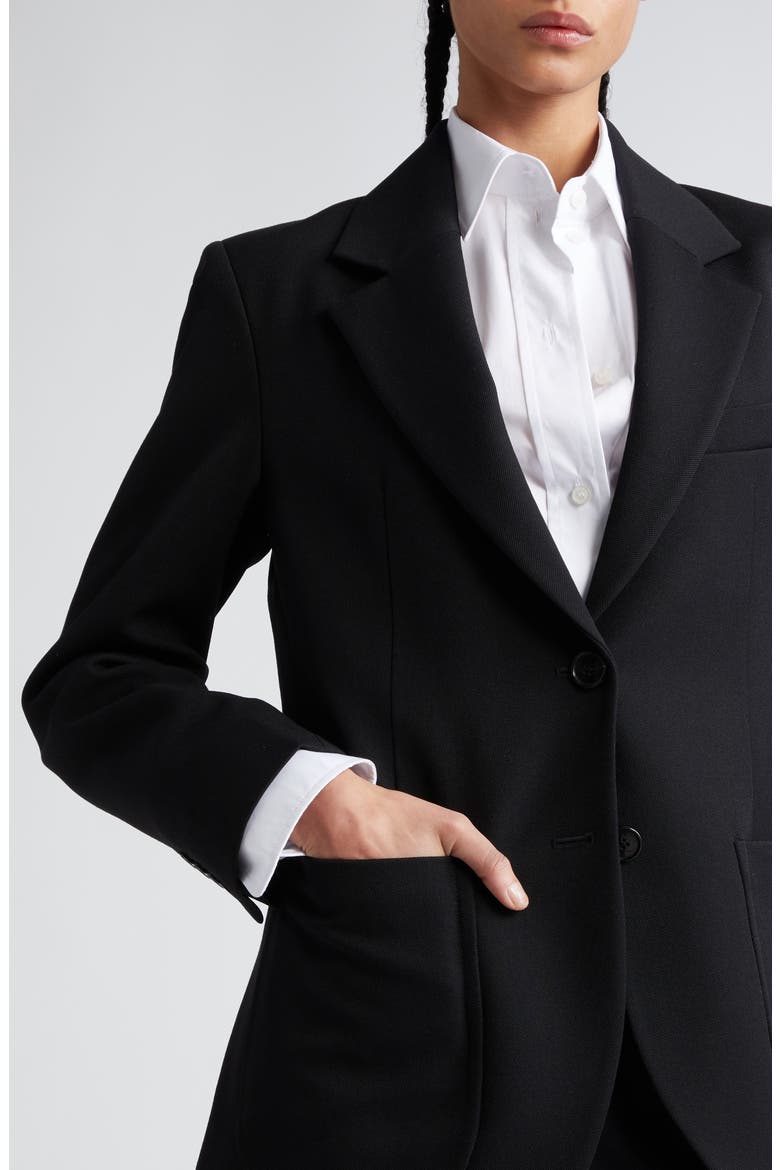 Patch Pocket Twill Blazer, Alternate, color, BLACK