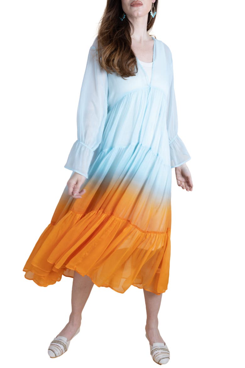 Ombré Cover-Up Dress, Main, color, BLUE