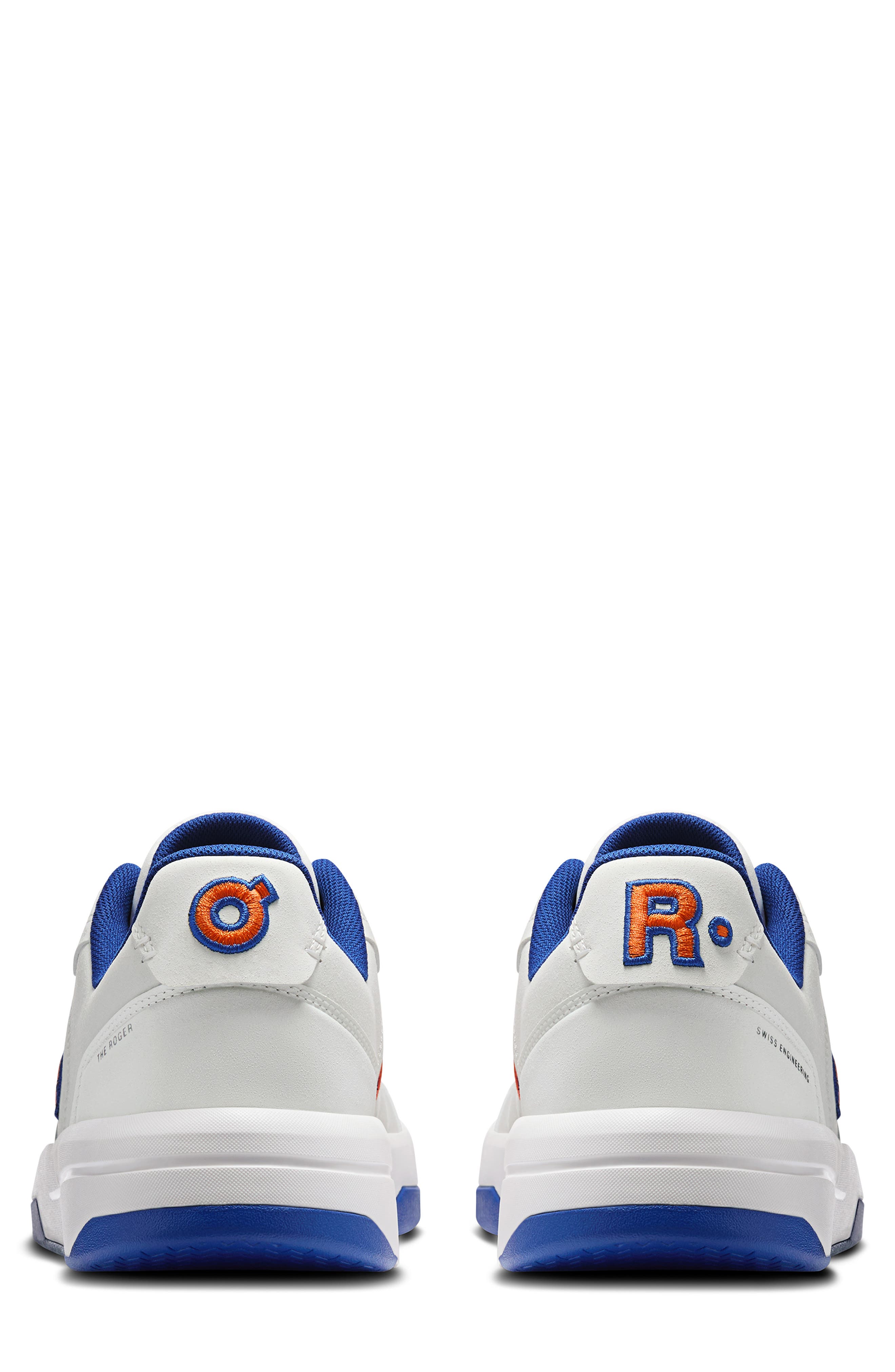 On THE ROGER CH Varsity Tennis Sneaker, Alternate, color, White/ Indigo