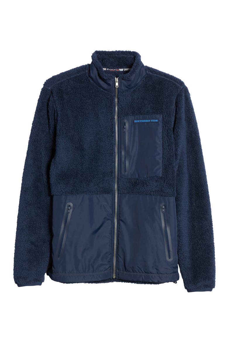 Fleece Jacket, Alternate, color, TRUE NAVY