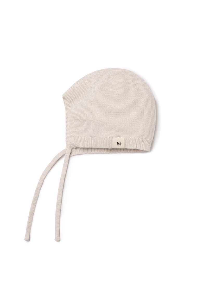 Girl Soft and Breathable Knitted Bonnet, Main, color, Dark Almond