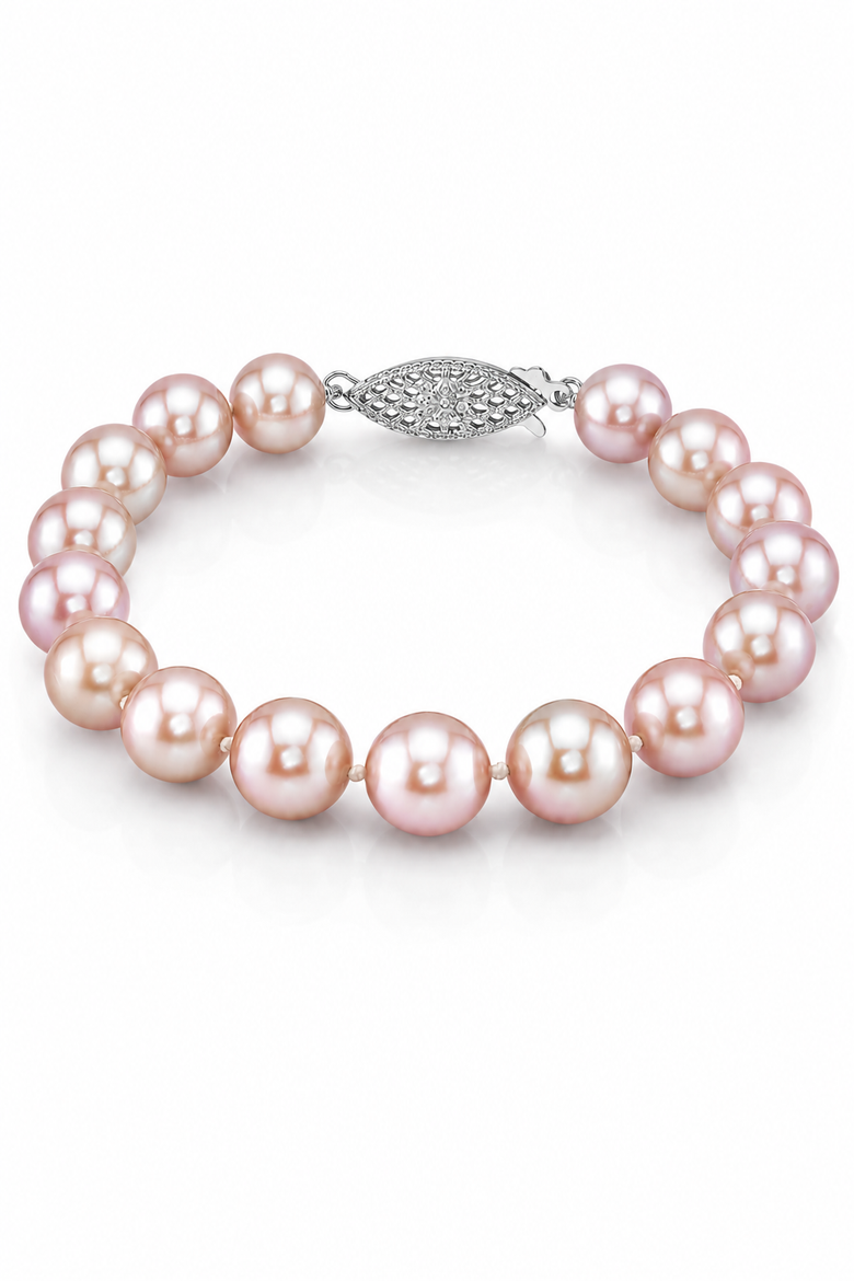 8.5-9.5mm Pink Freshwater Pearl Bracelet - AAA Quality, Main, color, Pink Pearls