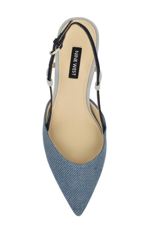 NINE WEST NINE WEST RHONDA SLINGBACK POINTED TOE KITTEN HEEL PUMP