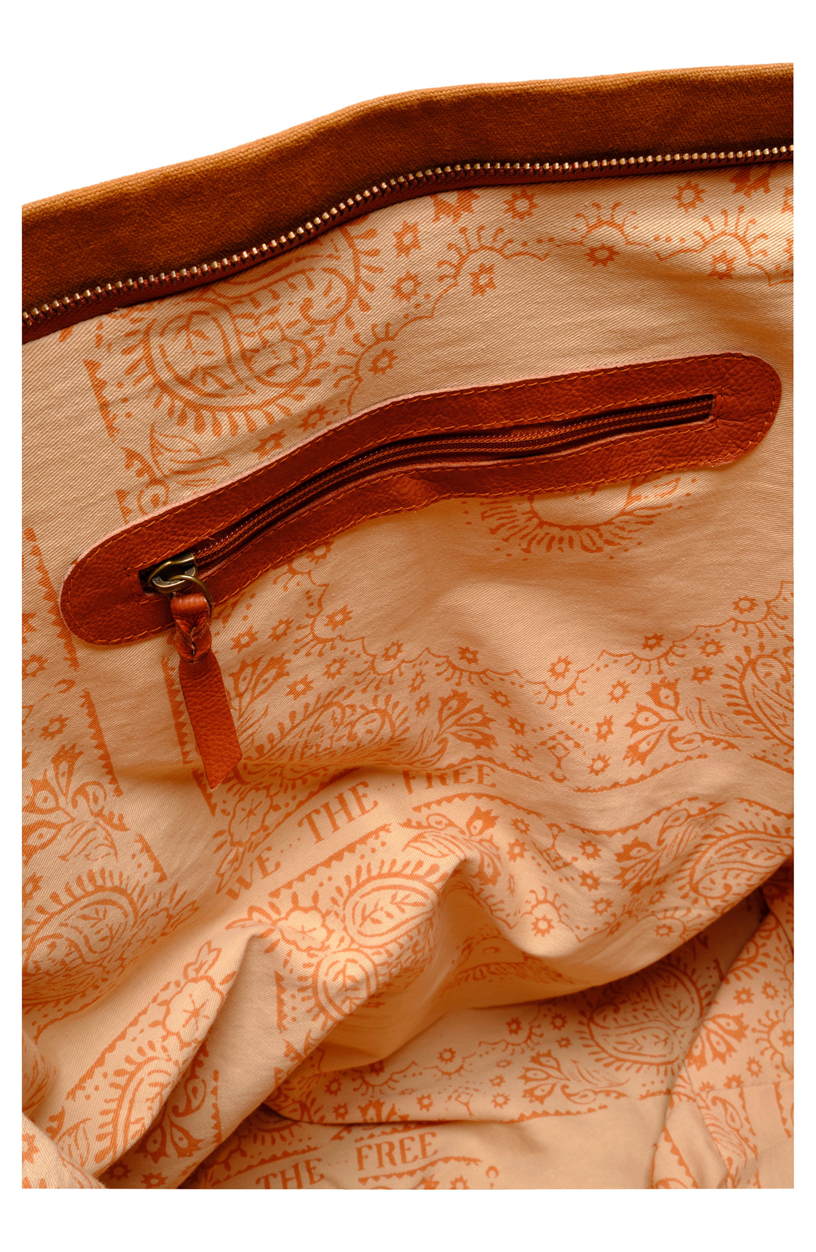 Free People Canvas Weekend Bag, Alternate, color, 