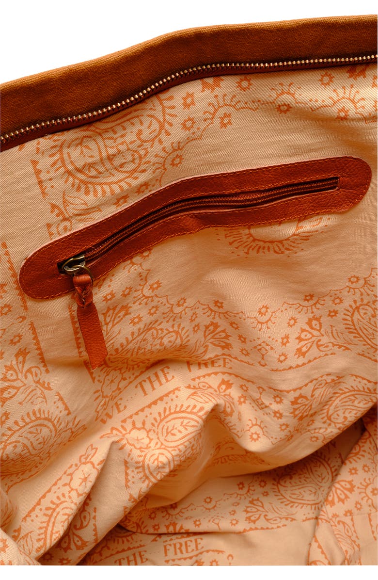 Free People Canvas Weekend Bag, Alternate, color,