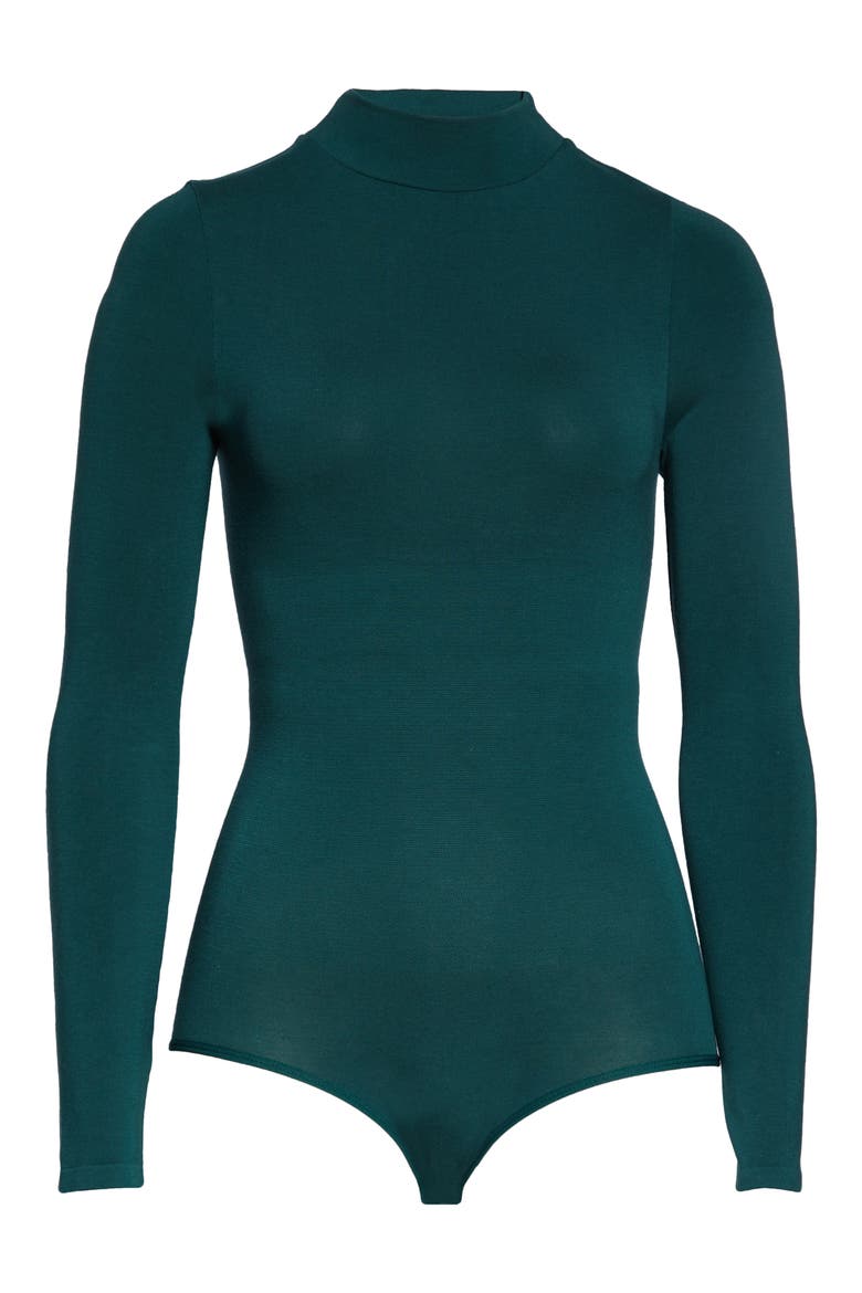 Madelyn Long Sleeve Seamless Bodysuit, Alternate, color, PONDEROSA PINE