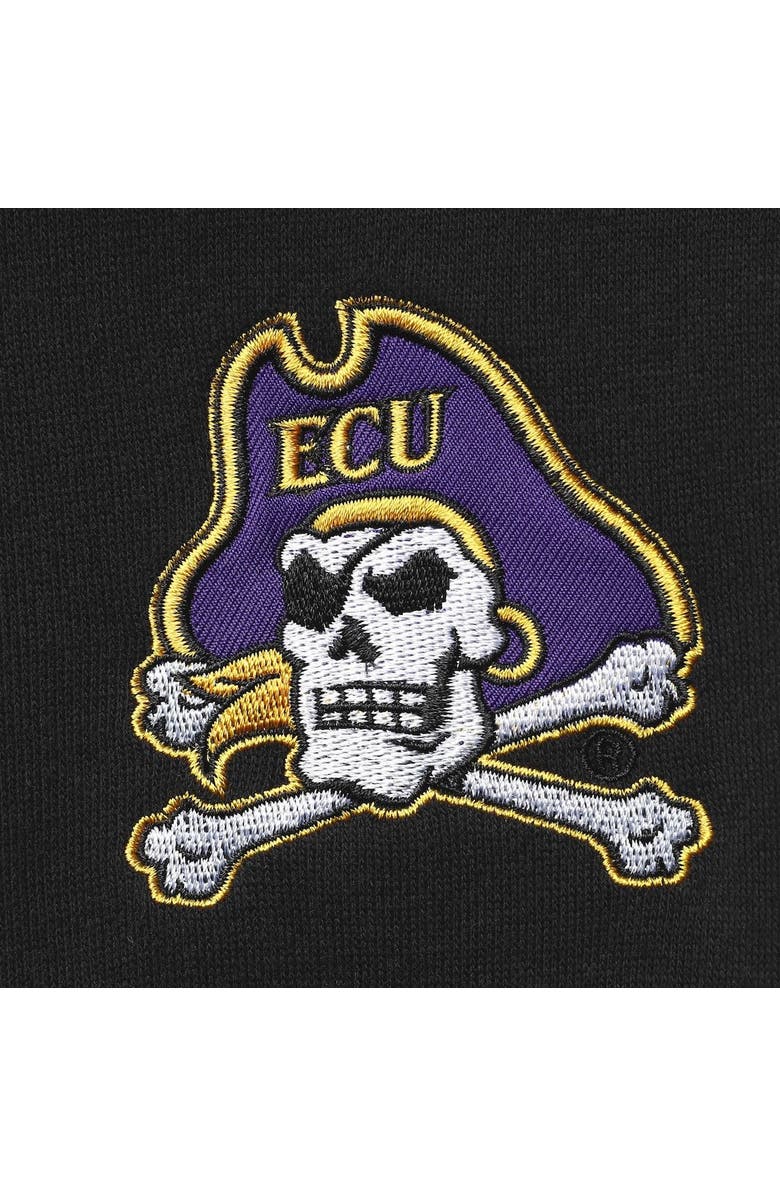 COLOSSEUM Men's Colosseum Black ECU Pirates Tortugas Logo Quarter-Zip Jacket, Alternate, color, Black