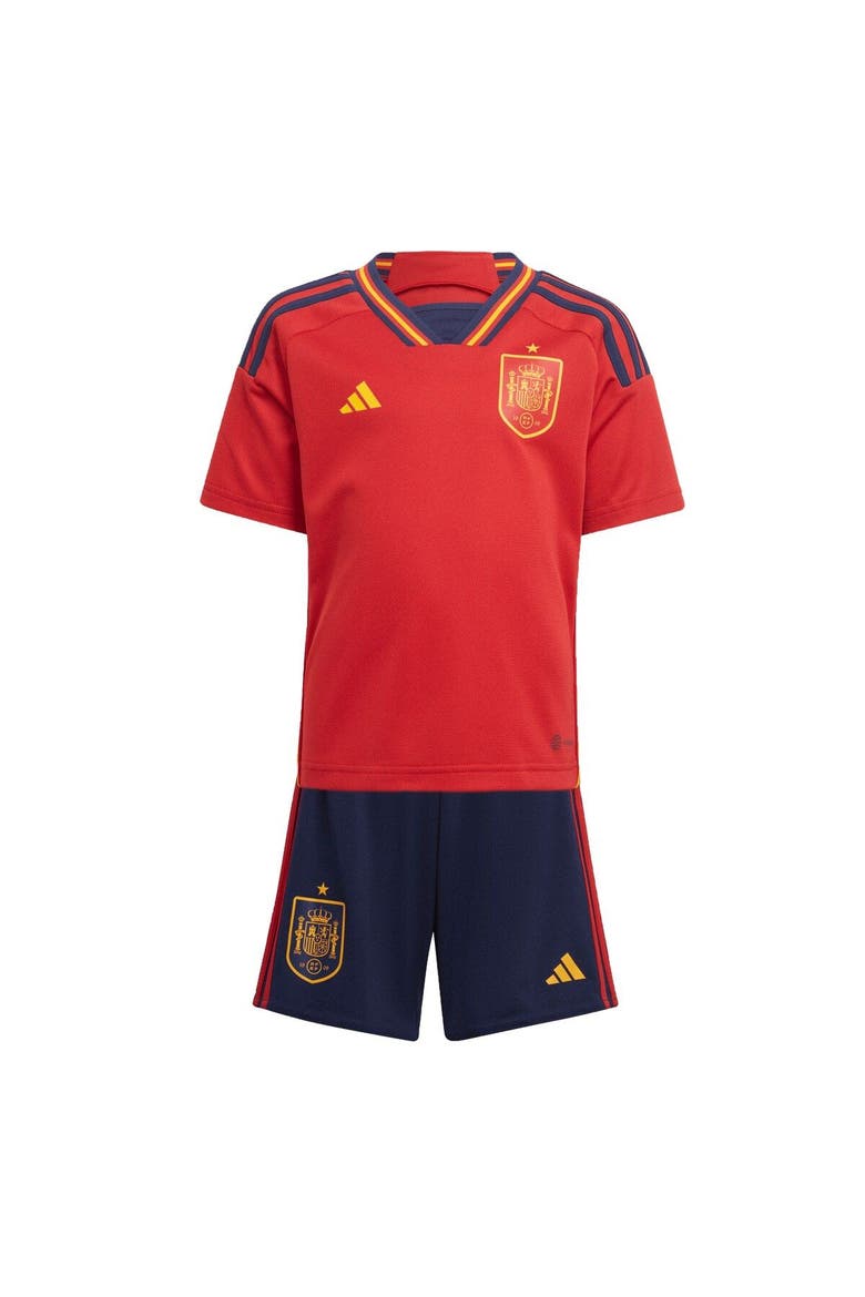Toddler adidas Red/Navy Spain National Team 2022/23 Home Mini Kit, Main, color, Red