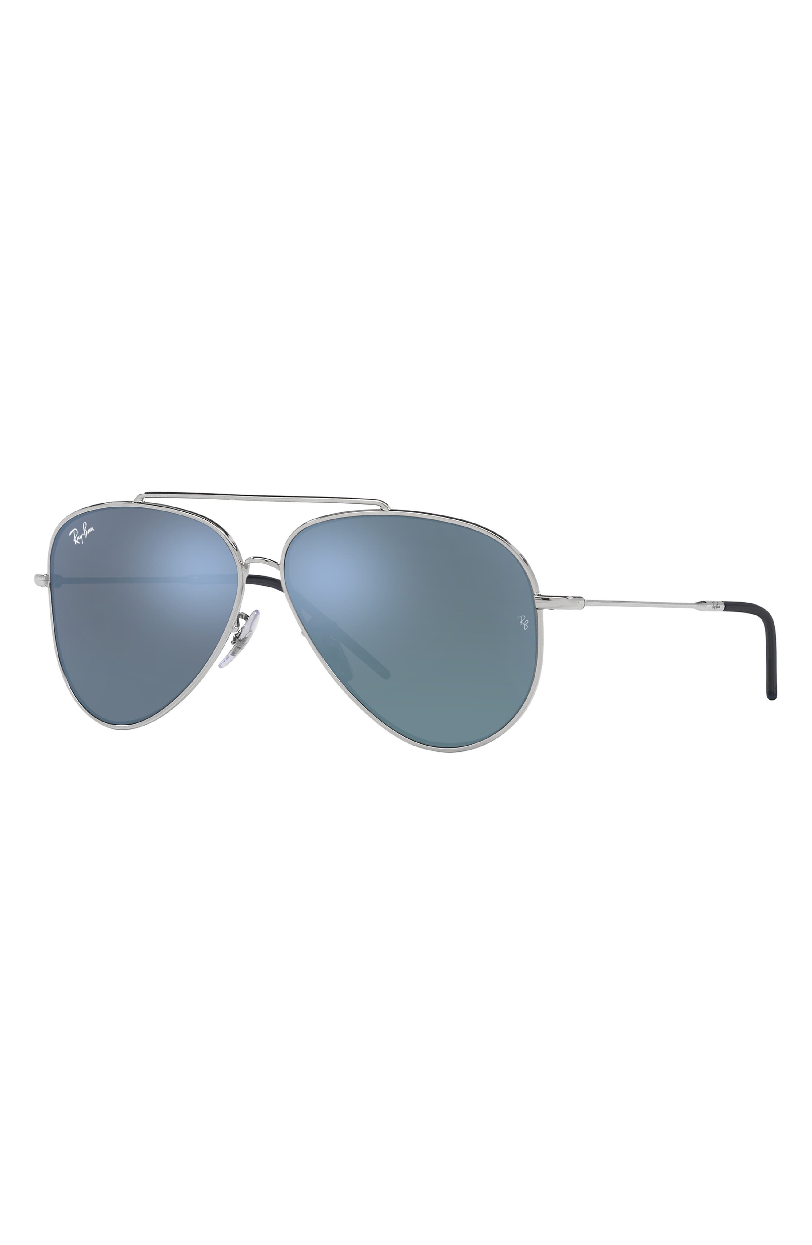 Ray-Ban Reverse 62mm Oversize Aviator Sunglasses (Men) | Nordstromrack