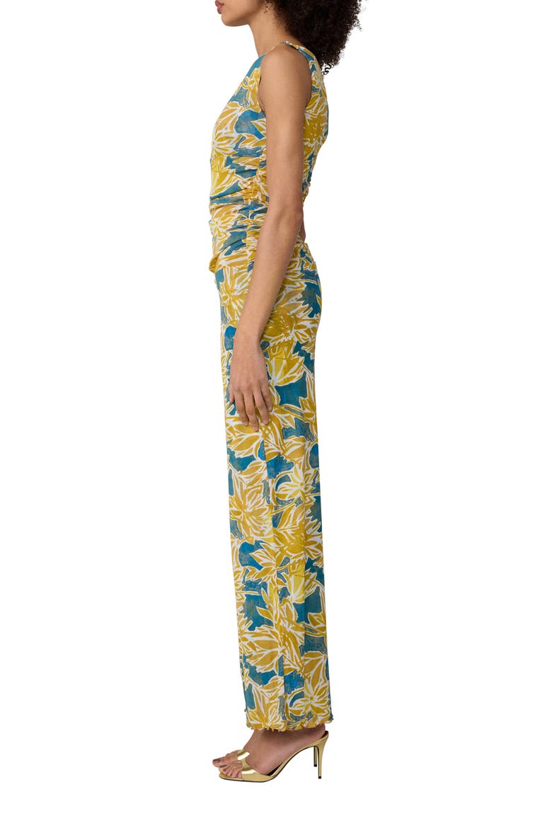 Cara Reversible Sleeveles Mesh Jumpsuit, Alternate, color, SEA PALM MID CRETE BLUE