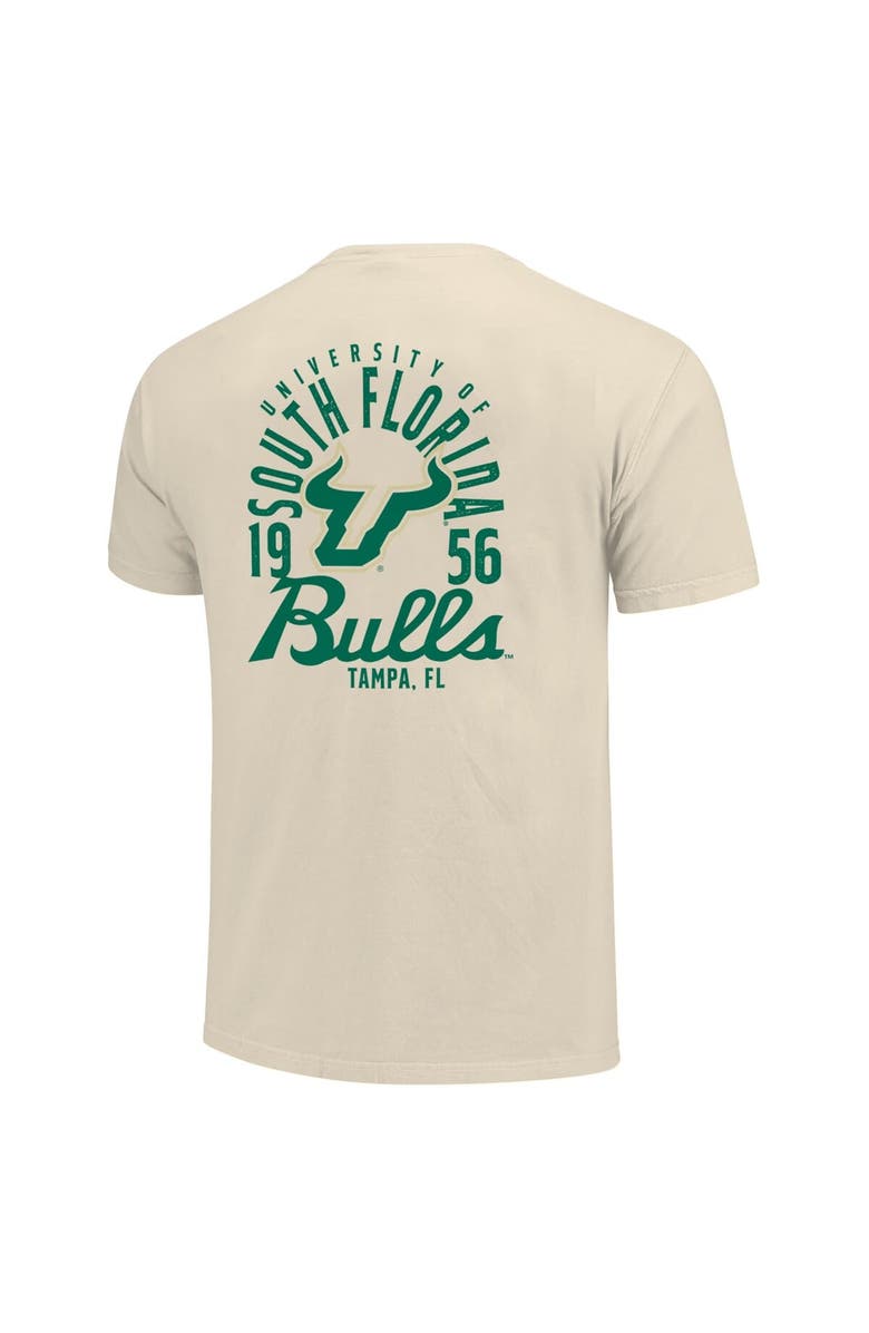 IMAGE ONE Men's Cream South Florida Bulls Comfort Colors Mascot Overlay T-Shirt, Alternate, color, Cream