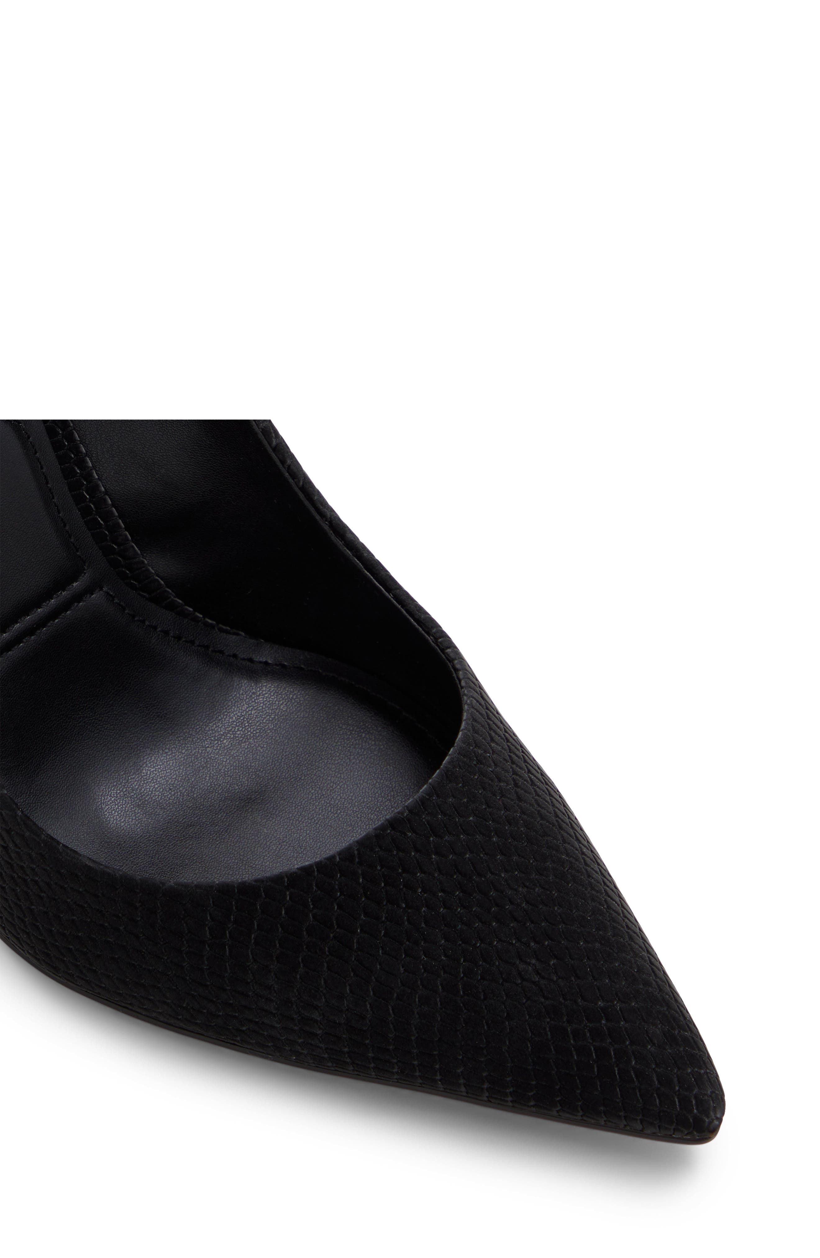 ALDO Lala Snakeskin Embossed Pointed Toe Pump, Alternate, color, 