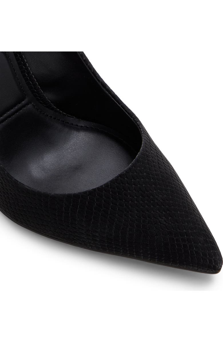 ALDO Lala Snakeskin Embossed Pointed Toe Pump, Alternate, color,