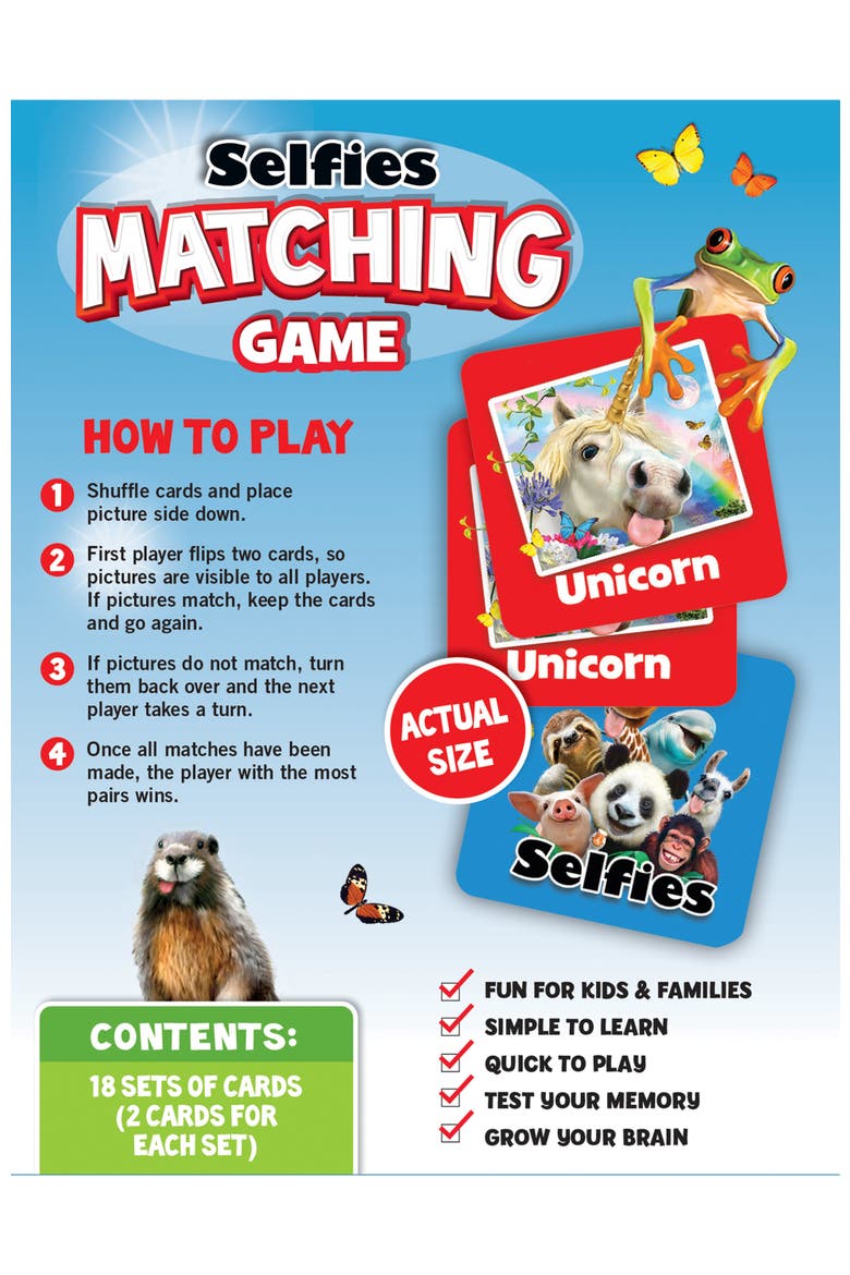 Selfies Matching Game, Alternate, color, Multicolor