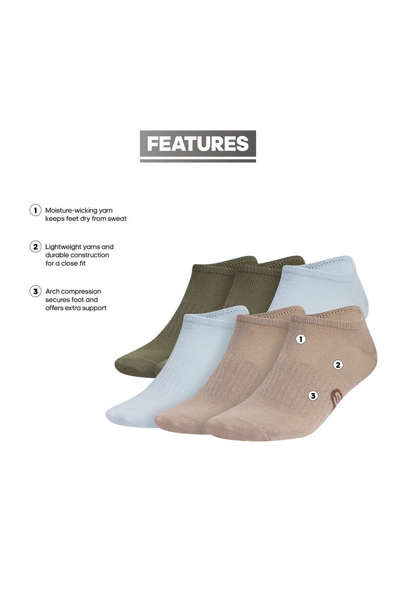 adidas 6-Pack Superlite Classic Sport Ankle Socks, Alternate, color,