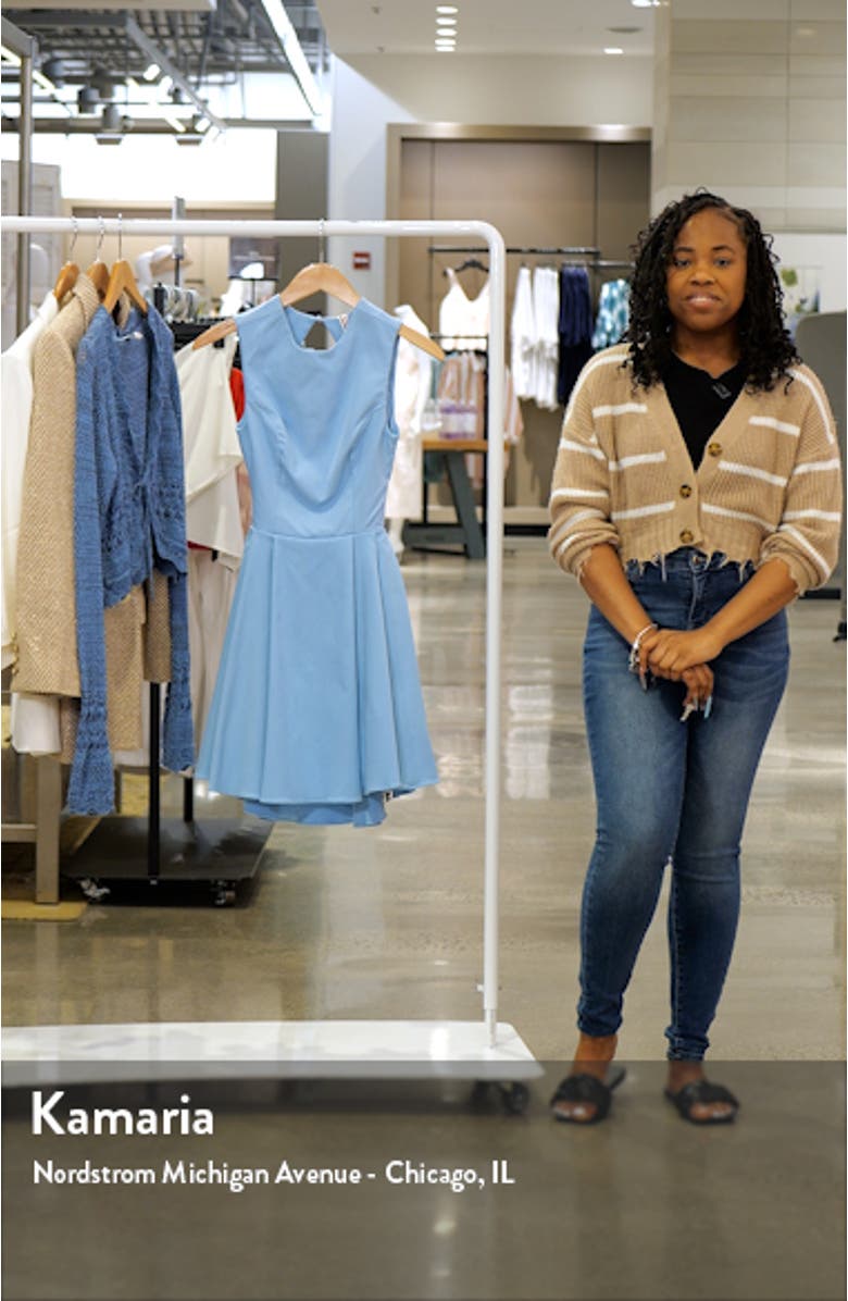 Ingrid Cutout Fit & Flare Minidress, sales video thumbnail