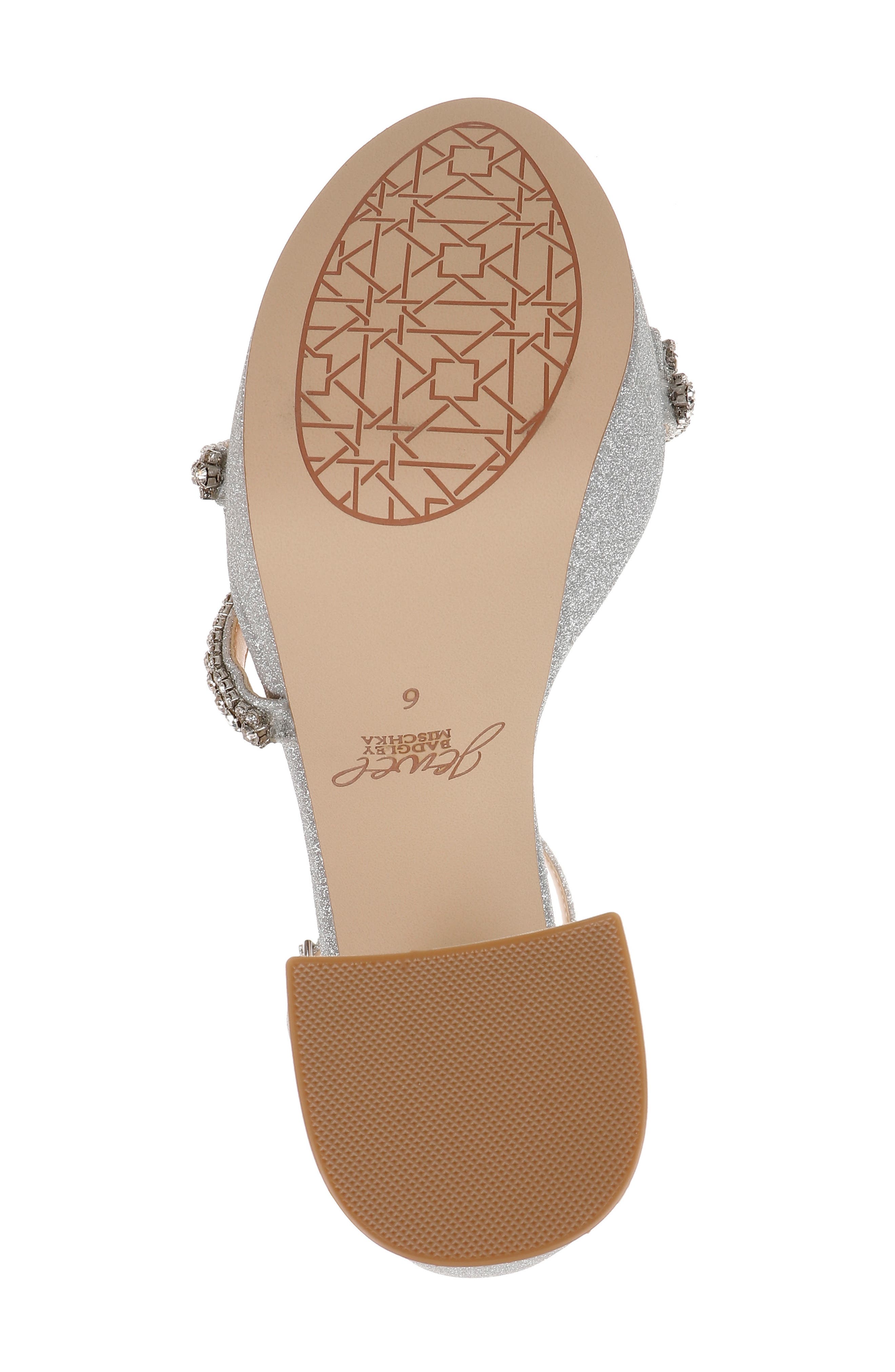 Jewel Badgley Mischka Rochel Platform Sandal, Alternate, color, Silver