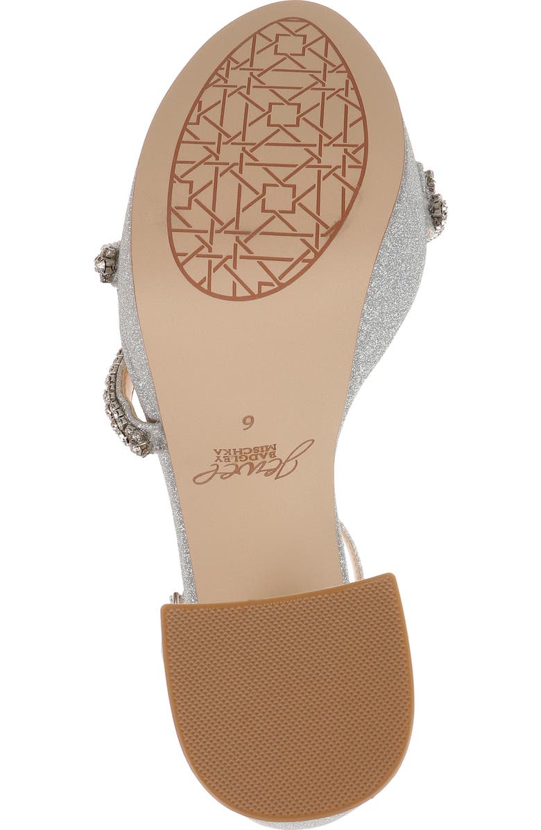 Jewel Badgley Mischka Rochel Platform Sandal, Alternate, color, Silver