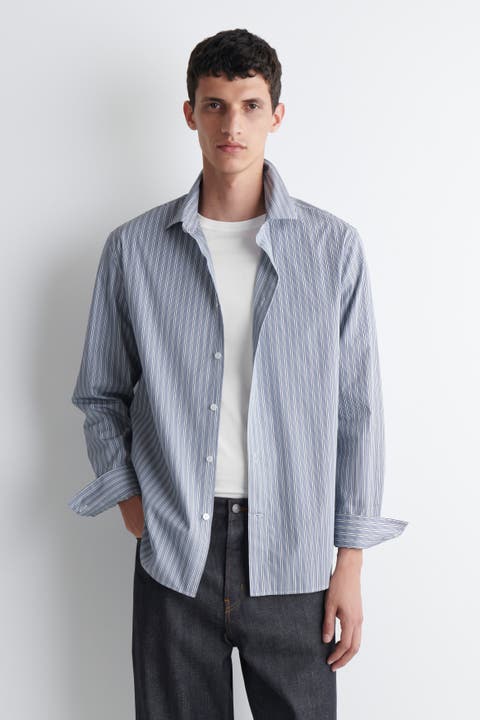 Relaxed Striped Cotton Shirt