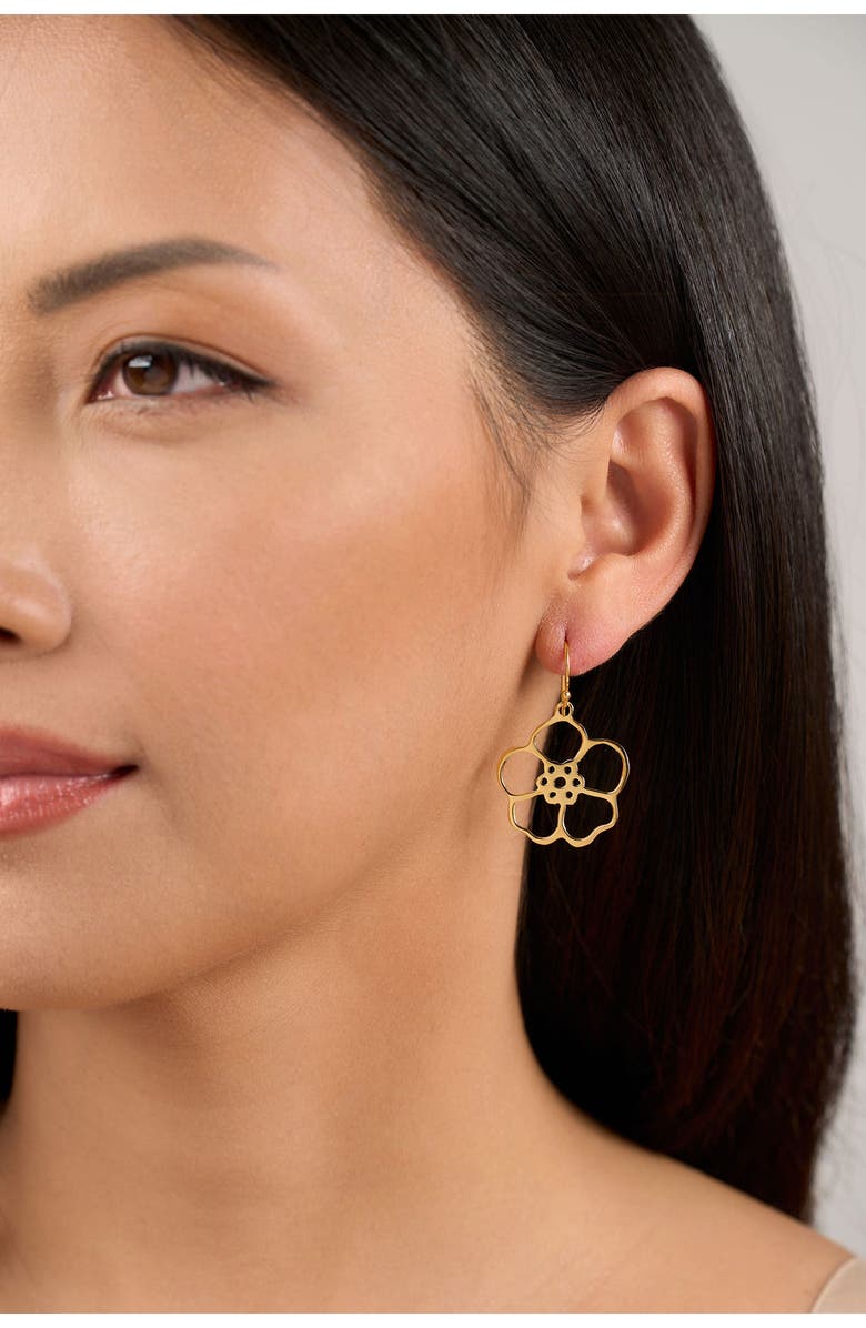 Kiara by Ki-Ele Violette Flower Drop Earrings, Alternate, color,