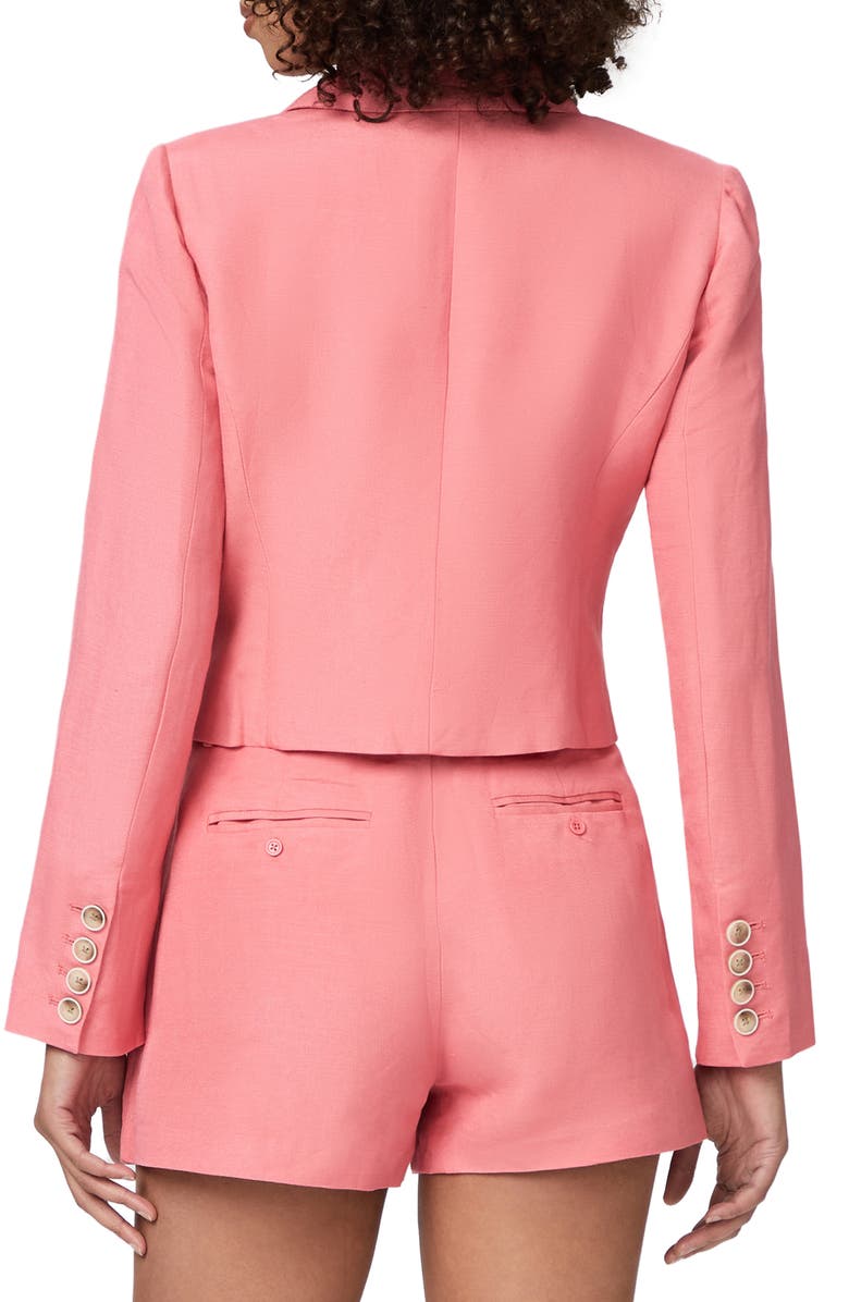 PAIGE Eclipse Linen Blend Double Breasted Blazer, Alternate, color,