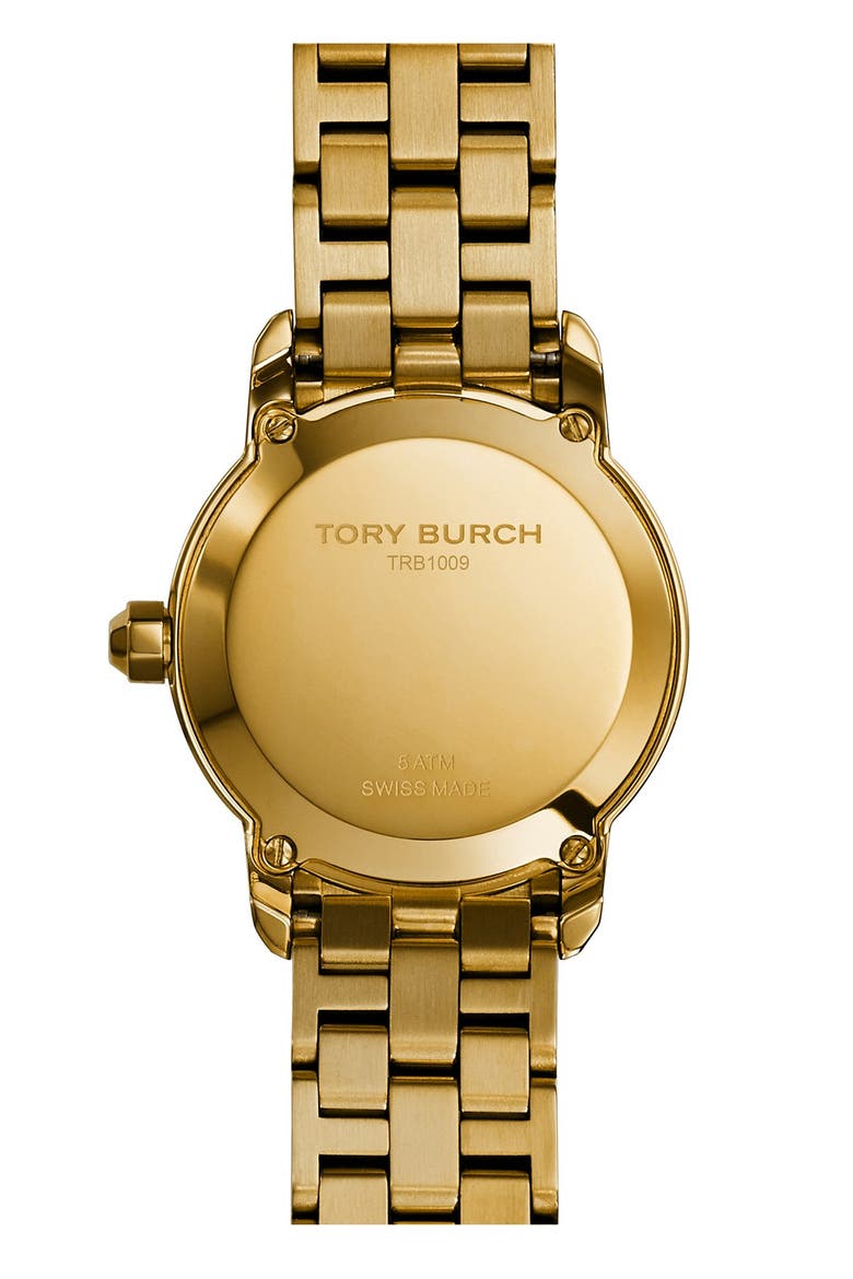 'Tory' Small Round Bracelet Watch, 28mm, Alternate, color, GOLD