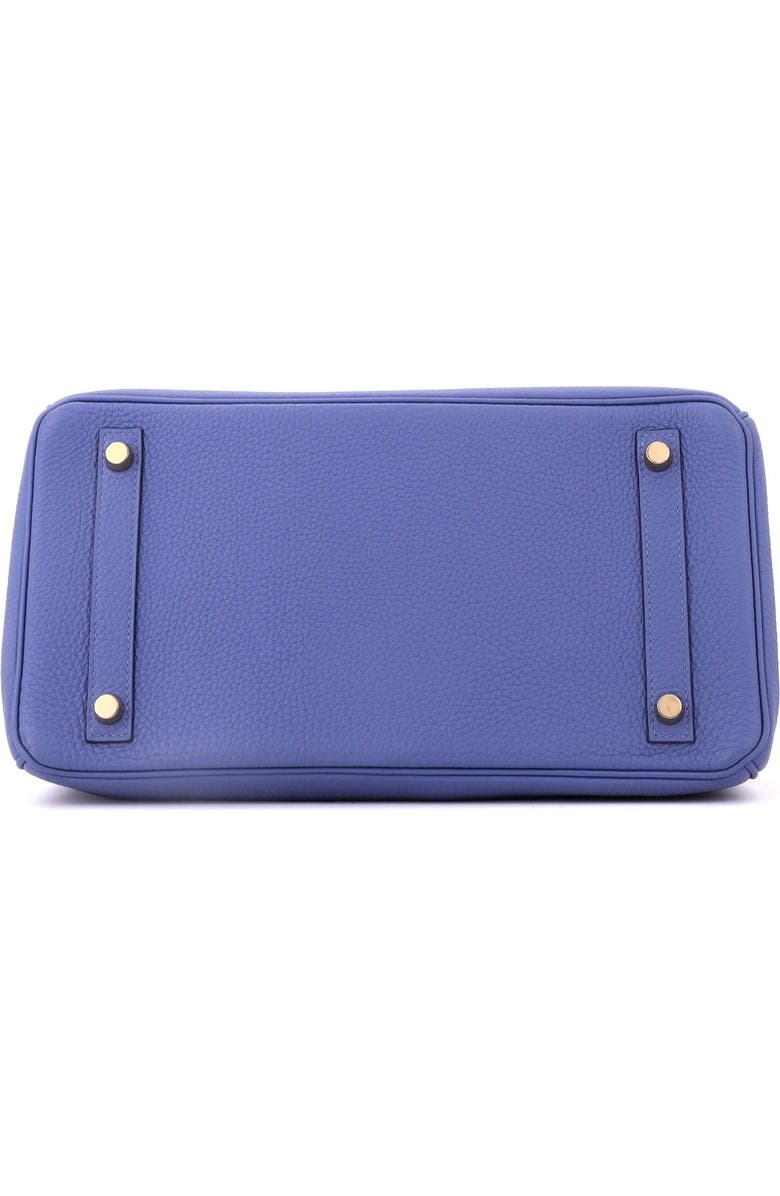 Pre-Owned Hermes Birkin Handbag Blue Togo with Gold Hardware 30, Alternate, color, Bleu Brighton