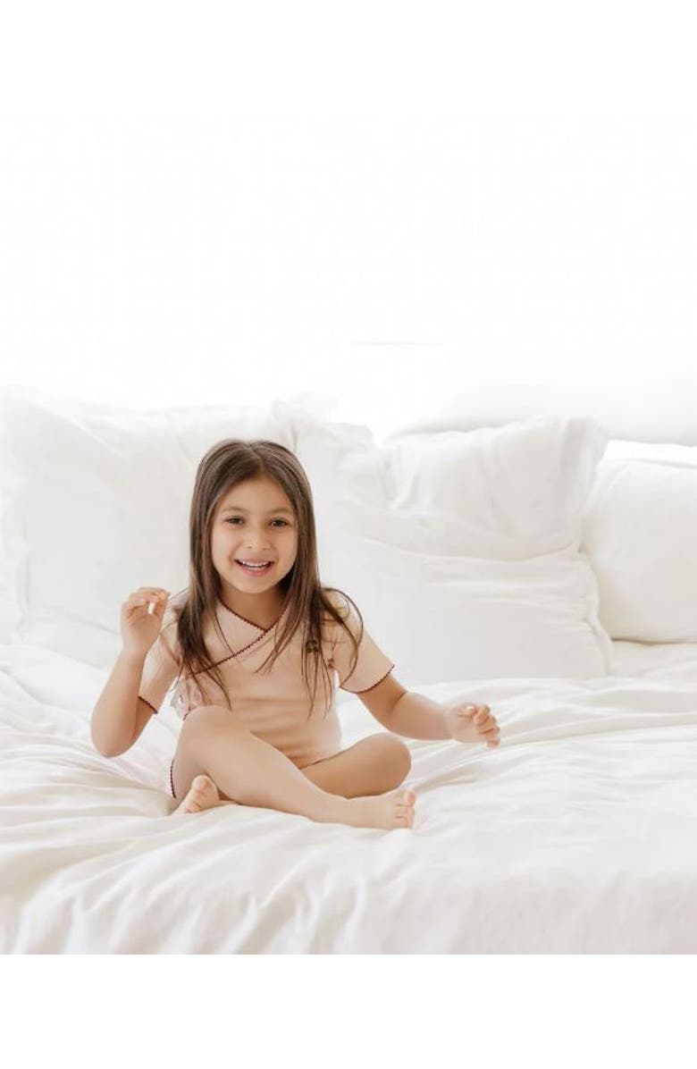 Ely's & Co. Embroidered Cherry Collection - Lounge Set, Alternate, color, Pink