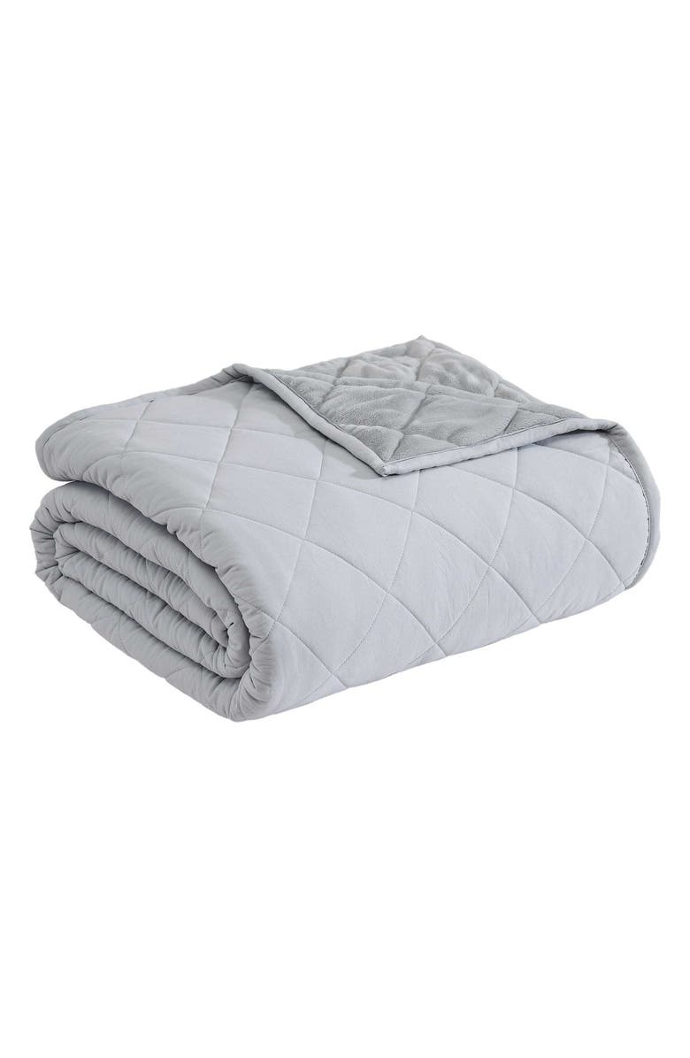 Eddie Bauer Classic Soft Solid Blanket, Main, color, Grey