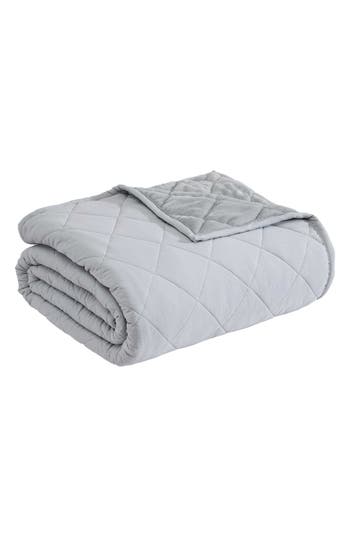 Eddie Bauer Classic Soft Solid Blanket In Grey