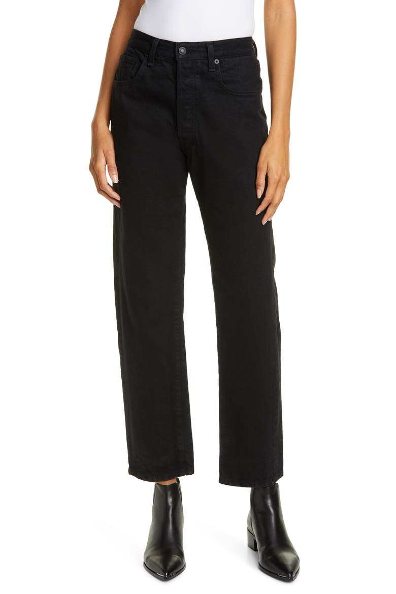 Archer Straight Leg Jeans, Main, color, BLACK