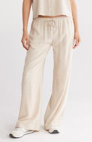 Abound Drawstring Waist Linen Blend Pants