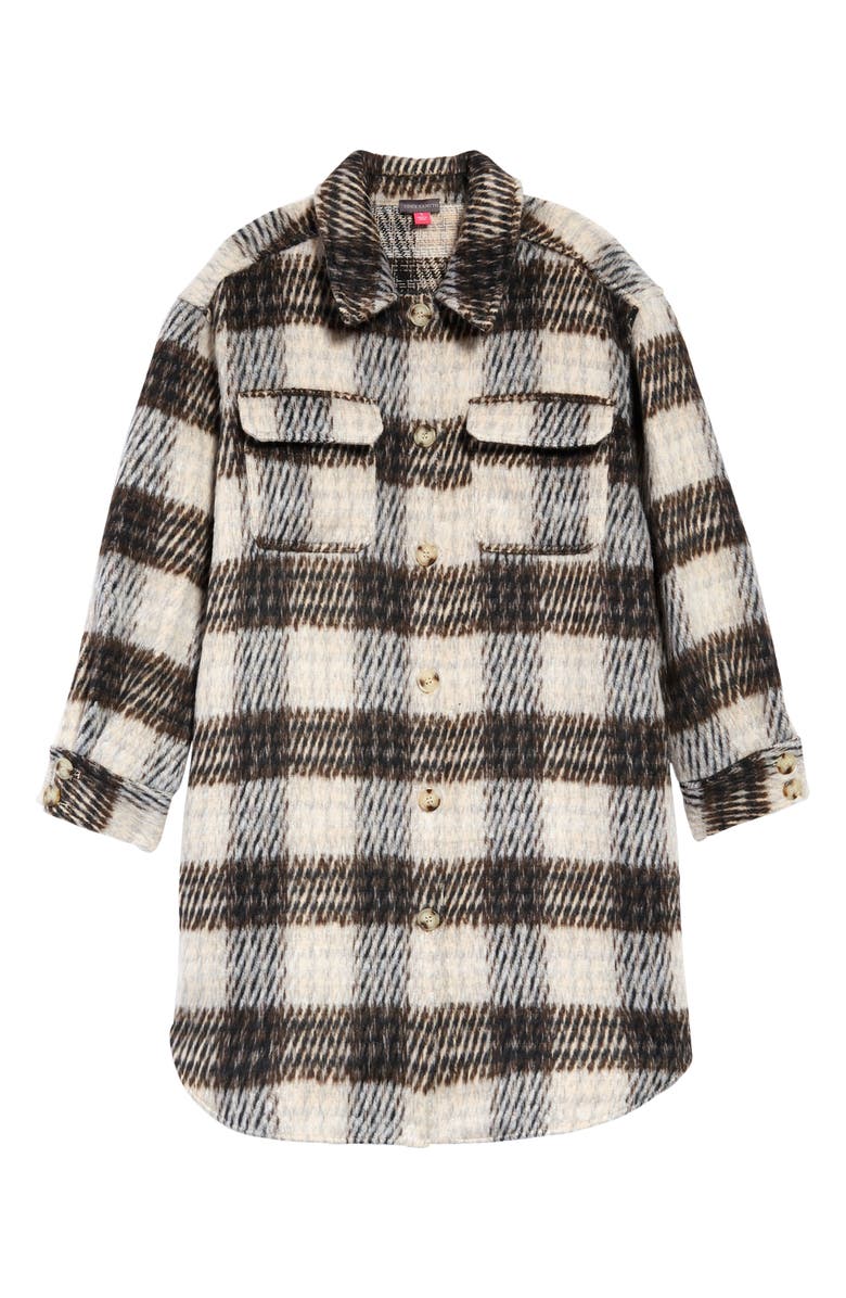 Vince Camuto Cozy Plaid Coat, Alternate, color, 