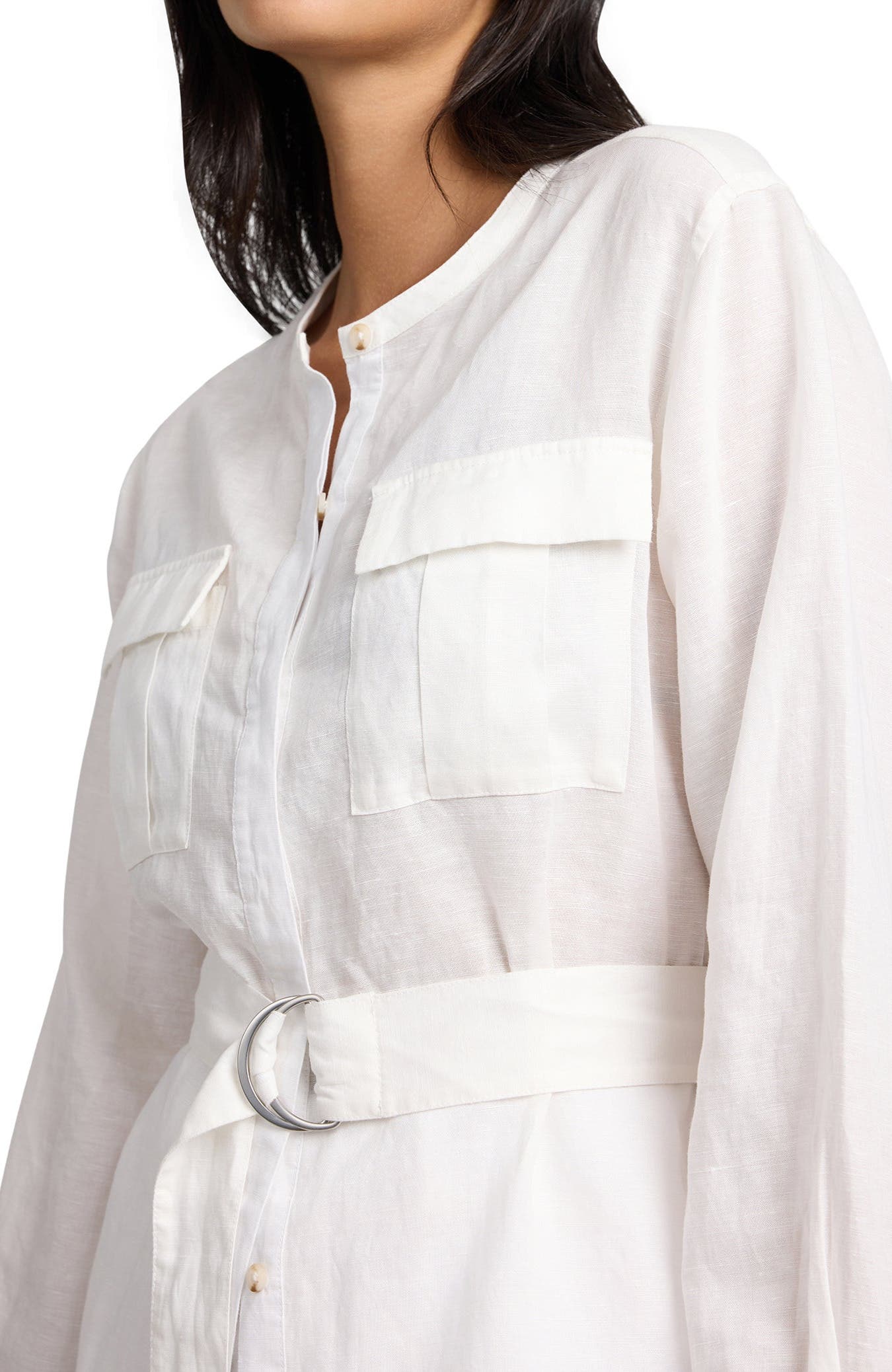 Linen Utility Shirt - image 2