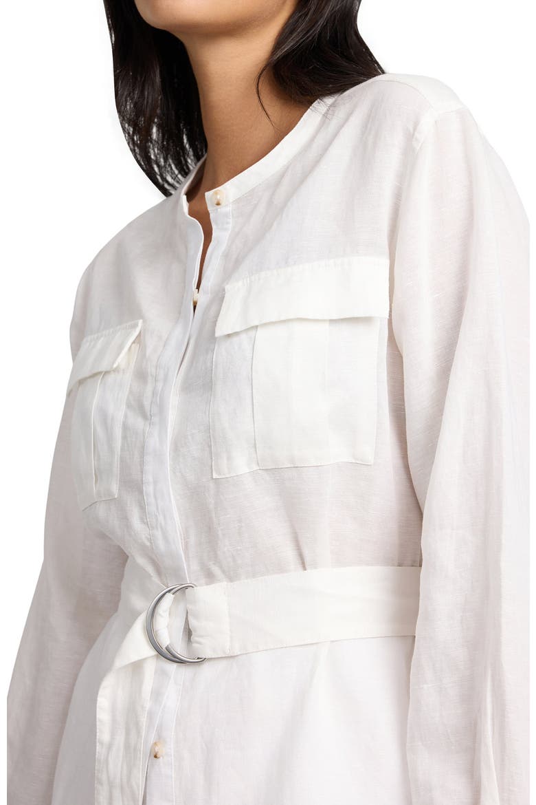 Linen Utility Shirt, Alternate, color, WHITE