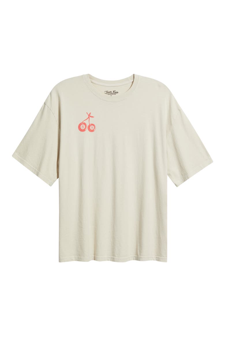 8 Ball Cherries Oversize Cotton Graphic T-Shirt, Alternate, color, BIRCH