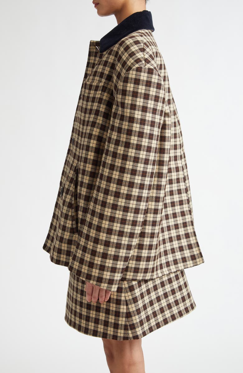 Meryll Rogge Check Wool & Silk Double Face Jacket, Alternate, color,