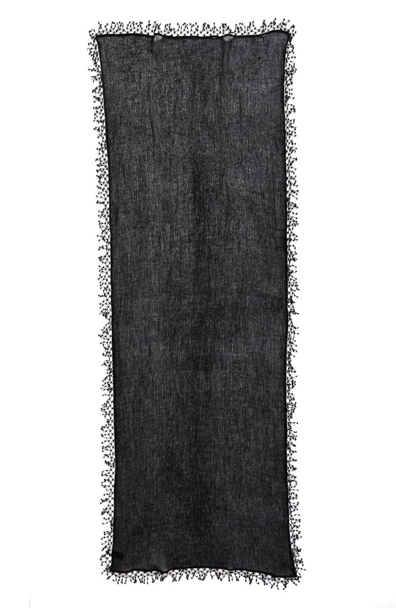 La Fiorentina Pompom Cashmere Scarf, Alternate, color,