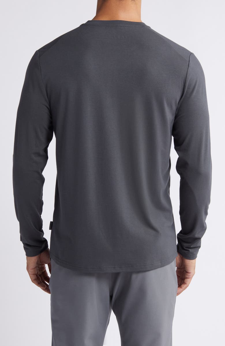 Free Fly Flex Performance Henley, Alternate, color, Black Sand