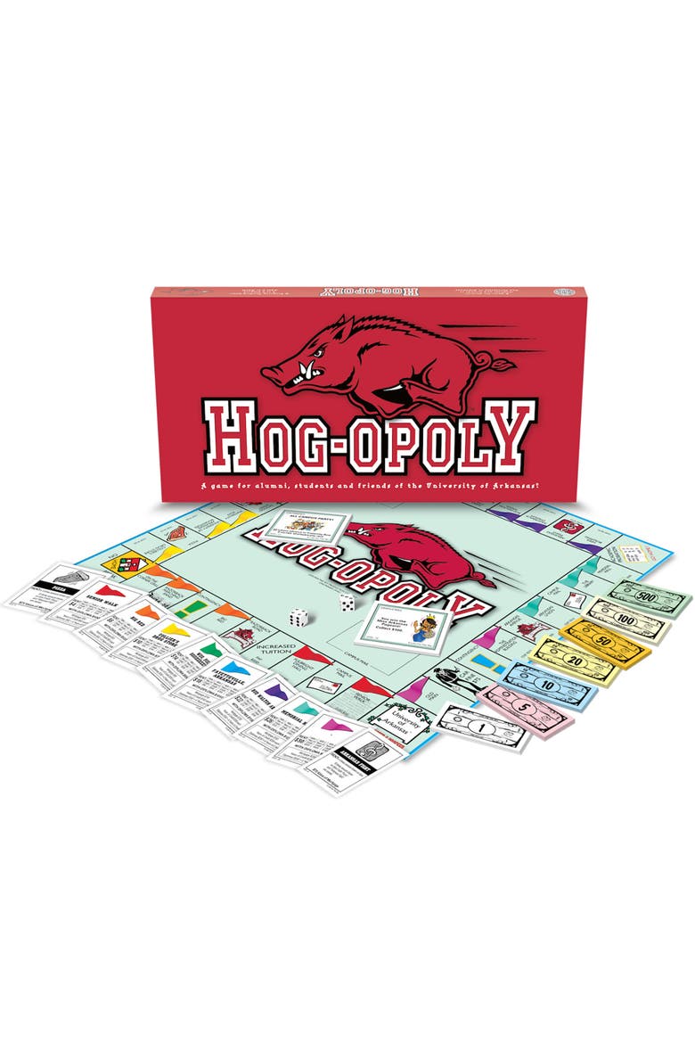 University Of Arkansas Hogopoly Monopoly Board Game, Alternate, color, Multicolored