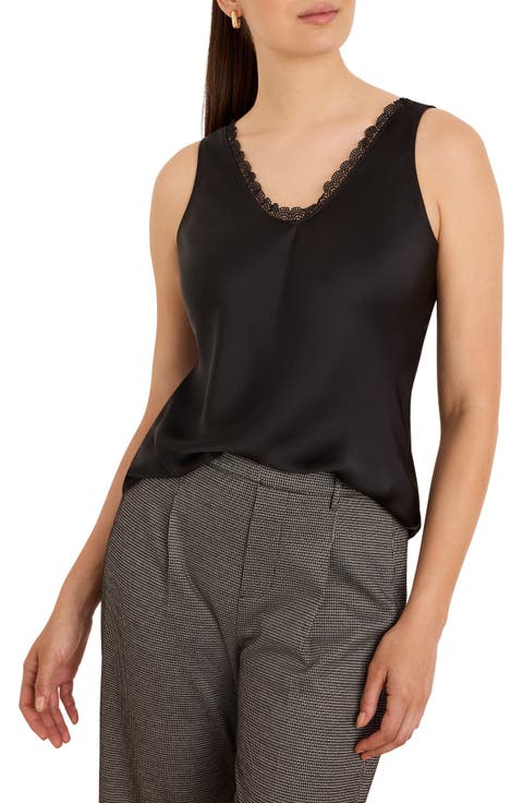 Day Gloss Lace Trim Tank