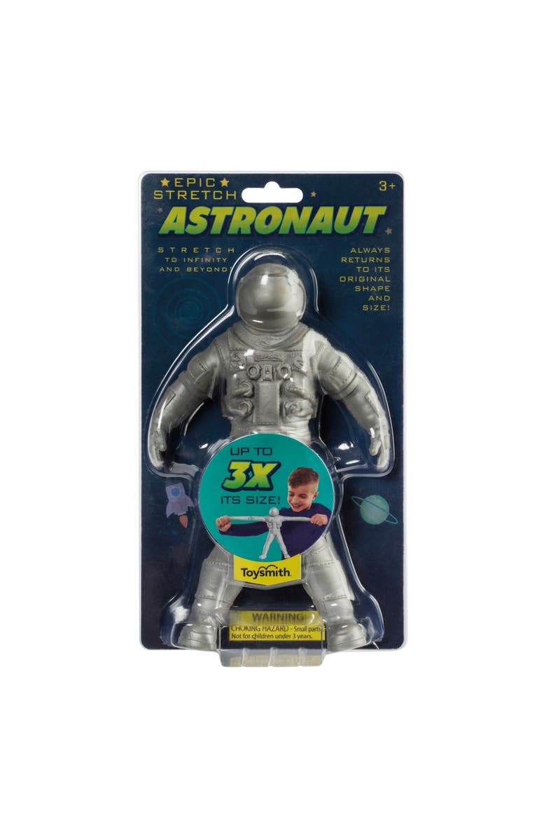 Toysmith Epic Stretch Astronaut, Main, color, Gray